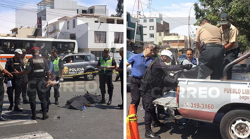 ​Pueblo Libre: Fatal choque entre taxi y motocicleta deja un fallecido (FOTOS)