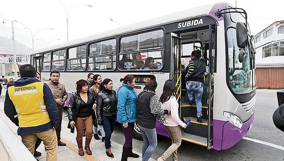 Buses morados circularán  por avenida Abancay desde enero