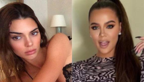 Khloé Kardashian sorprende tras publicar selfie donde luce idéntica a Kendall Jenner. (@khloekardashian/kendalljenner).