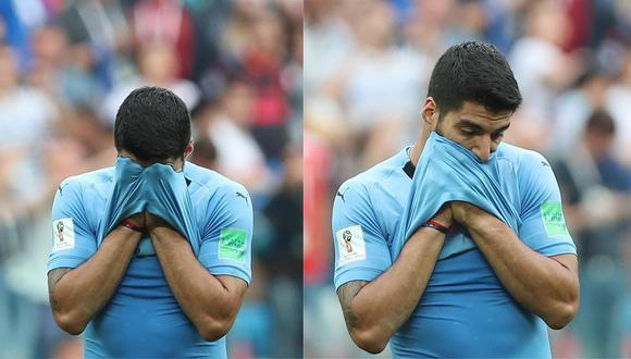 Hijos de Luis Suárez fueron captados llorando tras eliminación de Uruguay (FOTOS)