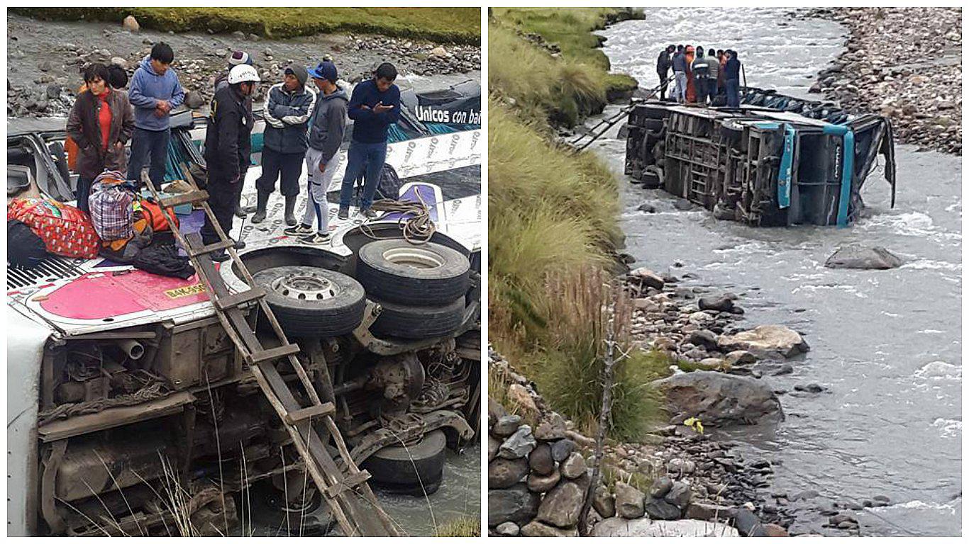 Cusco: Vuelco de bus deja al menos 15 fallecidos en Quispicanchi