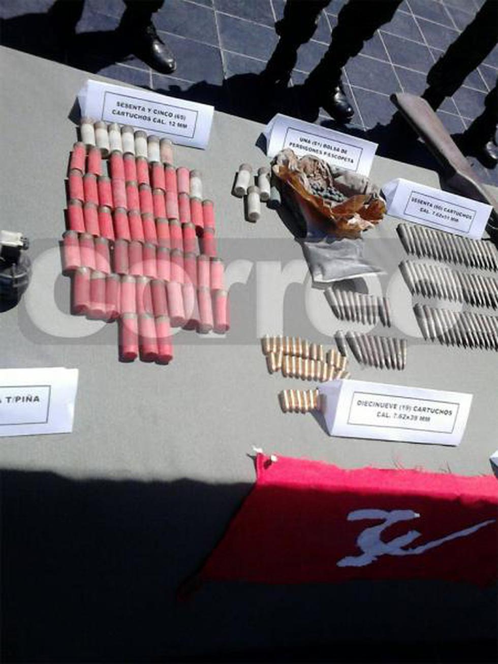 Encuentran armas abandonadas que serían de Sendero Luminoso