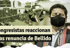 Congresistas reaccionan tras la renuncia de Guido Bellido a la PCM