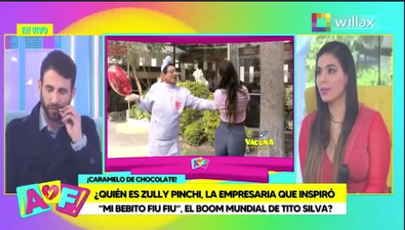 Zully Pinchi estuvo en el set de Amor y Fuego donde mantuvo una acalorada entrevista con Rodrigo González y Gigi Mitre.