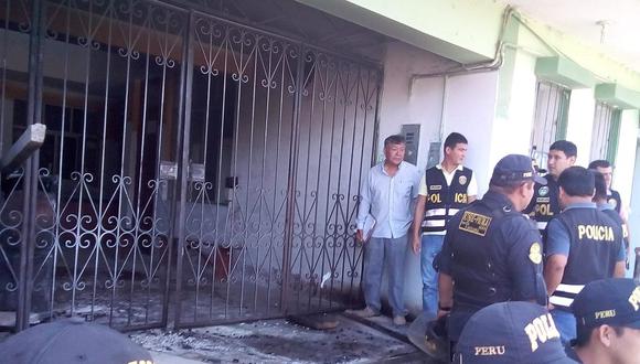 Lambayeque: Inician diligencias para identificar a incendiarios del municipio de Olmos 