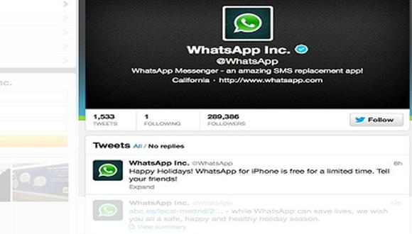 WhatsApp ahora será gratis para iPhone 