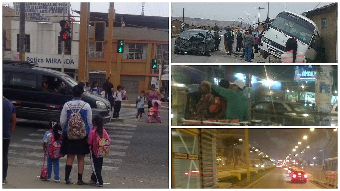 Trujillo: semáforos no sincronizados ocasionan caos vehicular 