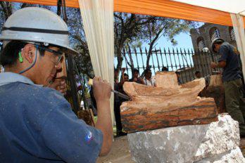 Tallado en madera es la atracción