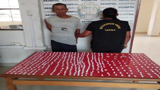 Detienen a un hombre con marihuana y PBC en Tumbes