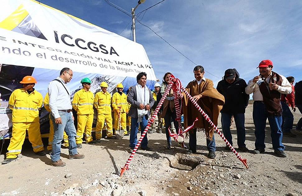 ​MTC otorga buena pro del primer tramo de la carretera Tacna – La Paz