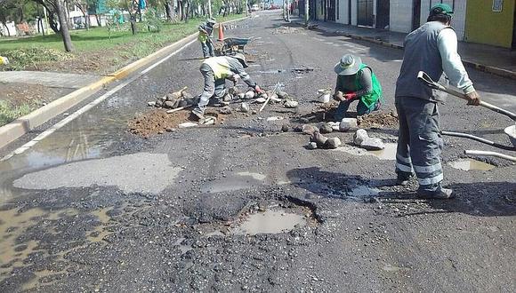 S/. 28 millones para reconstruir vías en Bustamante y Rivero