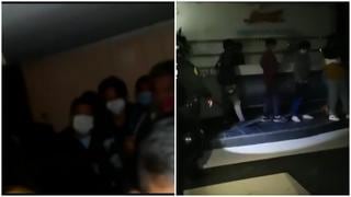 Por presencia policial dueño de discoteca en Huancayo  huye dejando a sus clientes en el interior