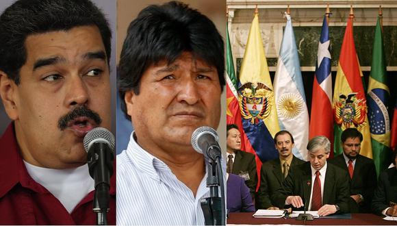 Nicolás Maduro y Evo Morales se quedan solos tras retiro de 6 países de la Unasur