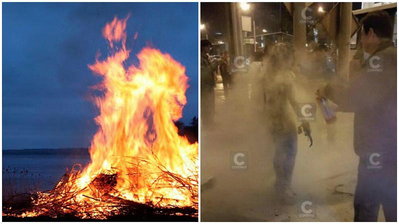 ¿Cómo auxiliar a una persona que está en llamas?