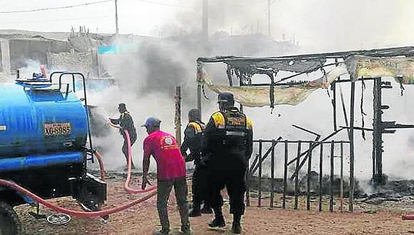 Incendio deja seis familias damnificadas en Las Lomas