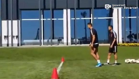 Cristiano Ronaldo demuestra su potencia en prueba de velocidad ante 'Pipa' Higuaín (VIDEO)