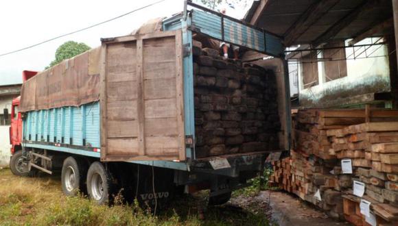 Incautan 12,500 pies tablares de madera ilegal