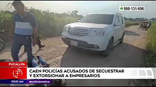 Pucallpa: cuatro policías son intervenidos por secuestro y extorsión contra empresarios (VIDEO) 