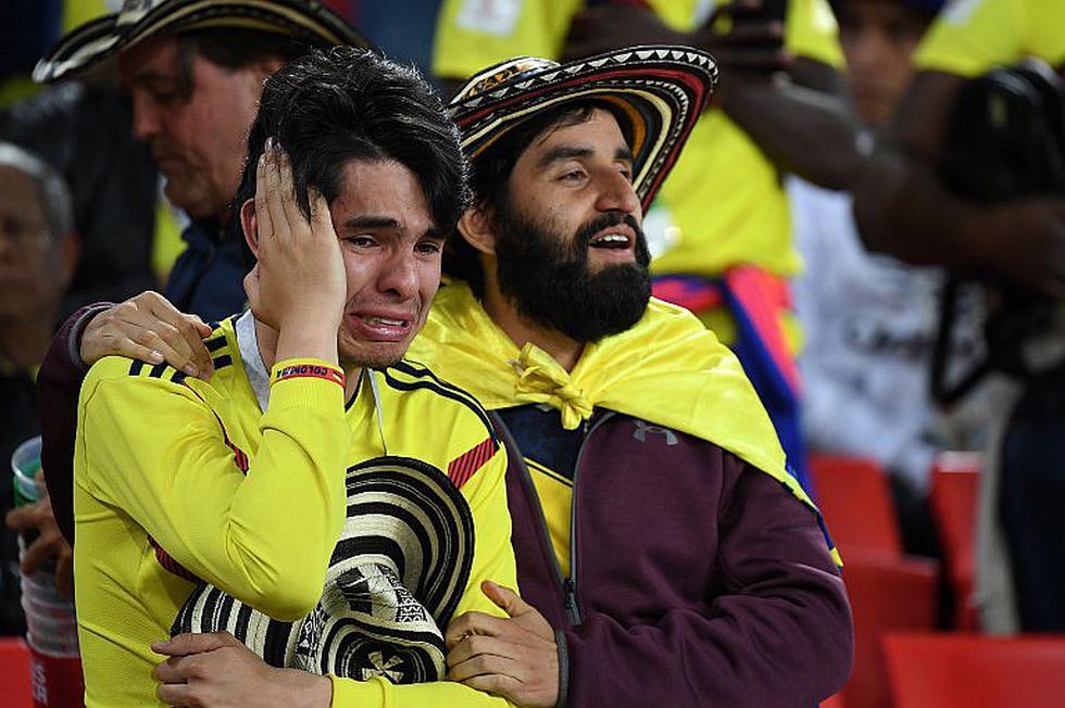 Lágrimas y alegría: la eliminación de Colombia frente a Inglaterra en imágenes (GALERÍA)
