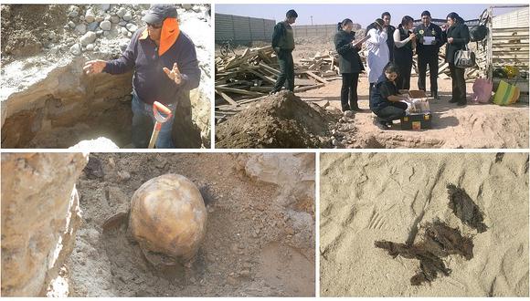 Tacna: Descubren restos óseos de origen preincaico en zanja de obra (VIDEO)