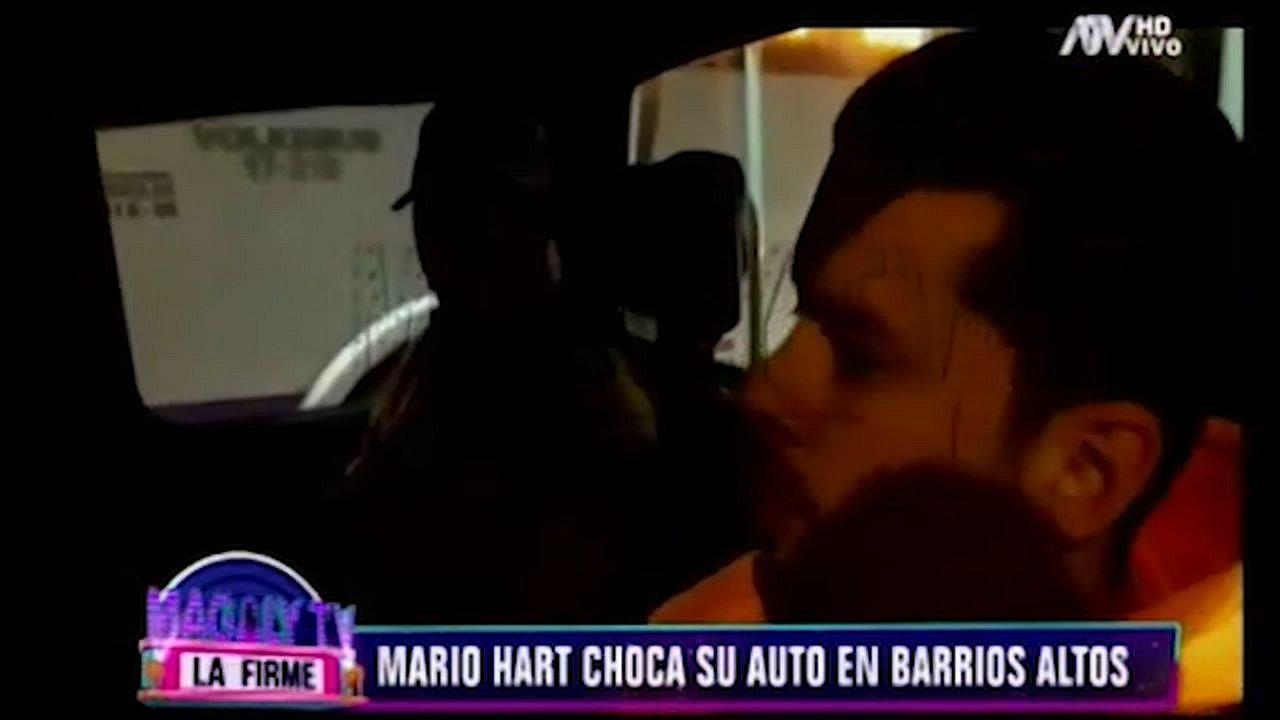 Mario Hart chocó su camioneta contra vehículo que transportaba frutas en Barrios Altos (VIDEO)