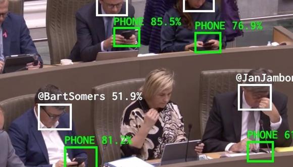 The Flemish Scrollers, la IA que analiza si los políticos están mirando el móvil durante las sesiones parlamentarias. (Foto: Europa Press | The Flemish Scrollers)