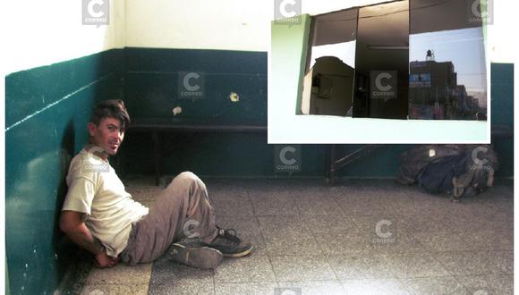 Argentino intenta frustrar su detención y rompe ventana de comisaría de un cabezaso