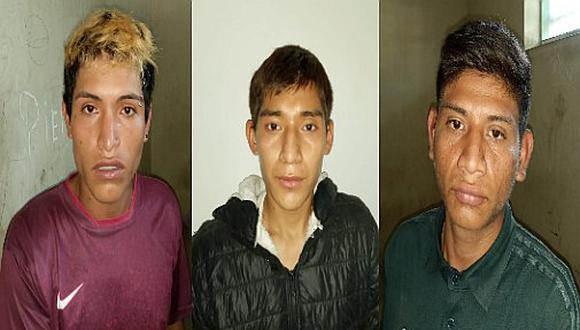 Tres hombres son detenidos por asaltar a una mujer