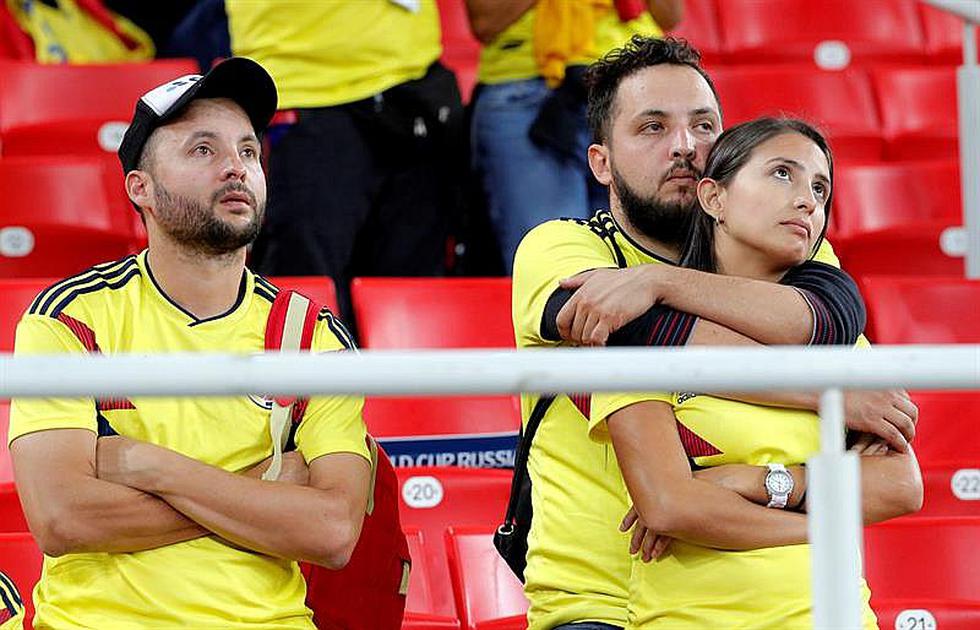 Lágrimas y alegría: la eliminación de Colombia frente a Inglaterra en imágenes (GALERÍA)
