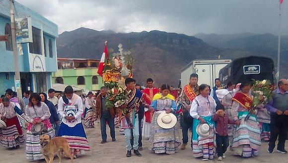 Pobladores de Pinchollo celebran fiesta patronal de San Sebastián