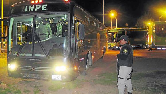 INPE trasladó 235  presos a Puno, 39 son  de alta peligrosidad