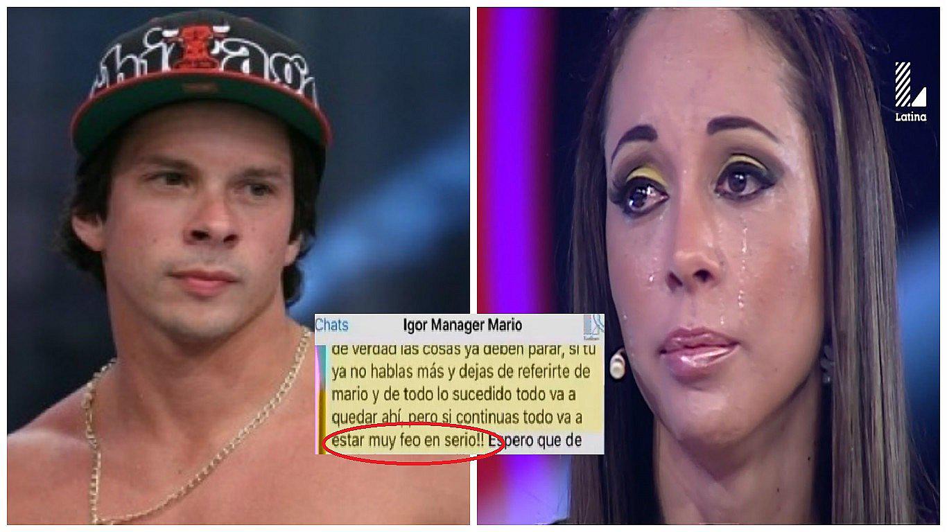 Mario Hart: su mánager habría mandado esta amenaza a Olinda Castañeda (VIDEO)