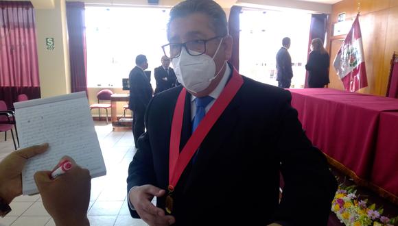 Jael Flores Alanoca, presidente del JEE Tacna, informó que culminó etapa de presentación de tachas. (Foto: Adrian Apaza)