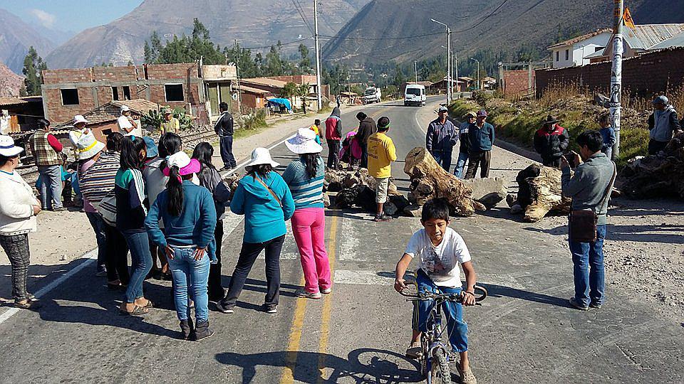 Paro en Urubamba: Segundo día de protesta en el Valle Sagrado de Los Incas