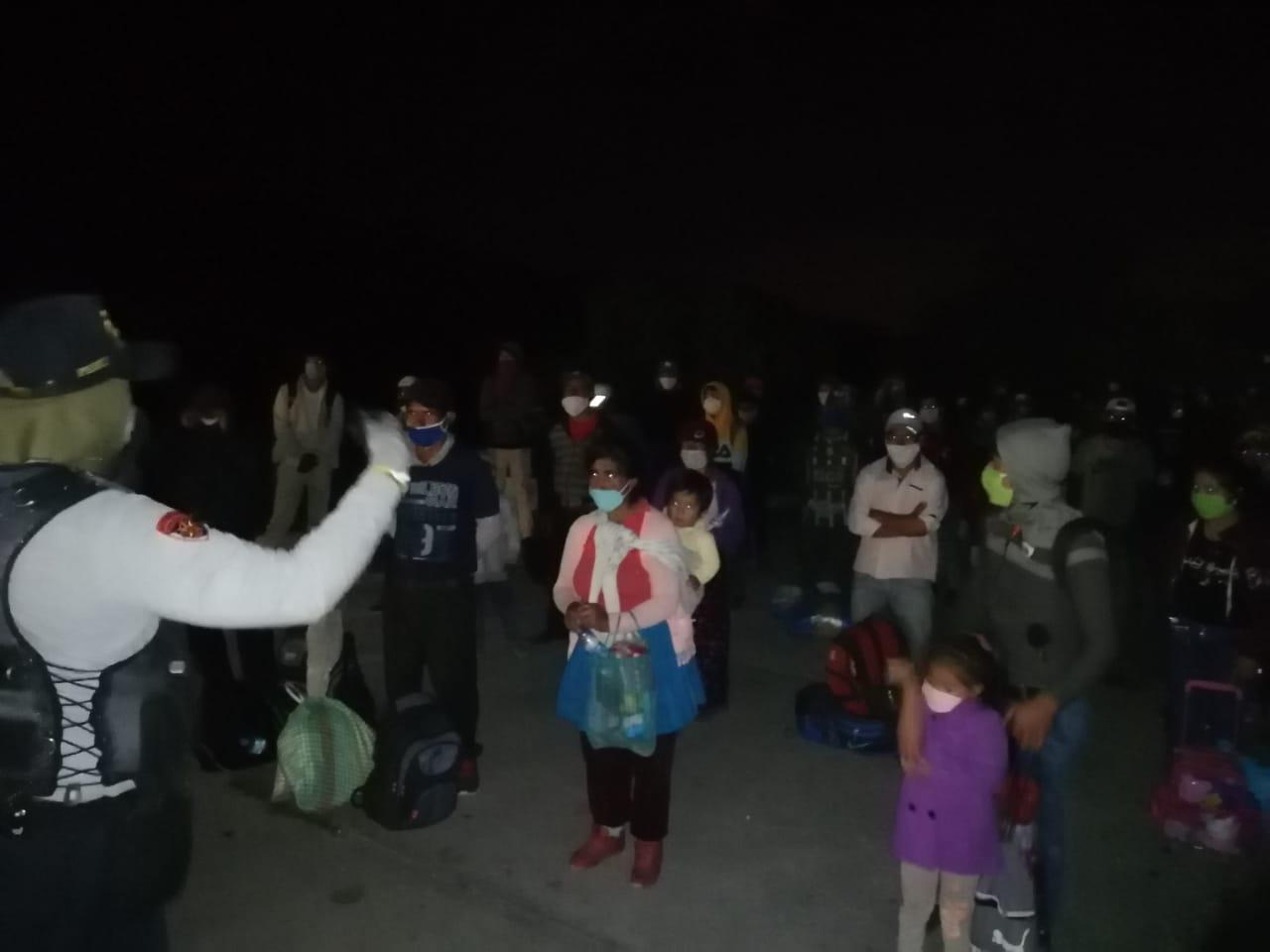 Cajamarca. Todos pasaron por un control de descarte de Covid-19. (PNP)