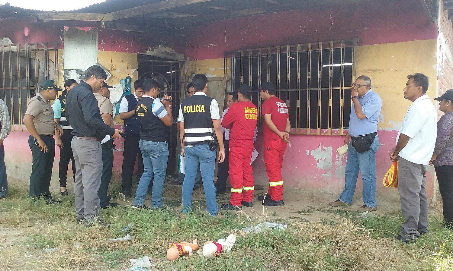 Tumbes: Realizan reconstrucción de la muerte en incendio de un padre y sus dos hijos en Malval Corrales (VIDEO)