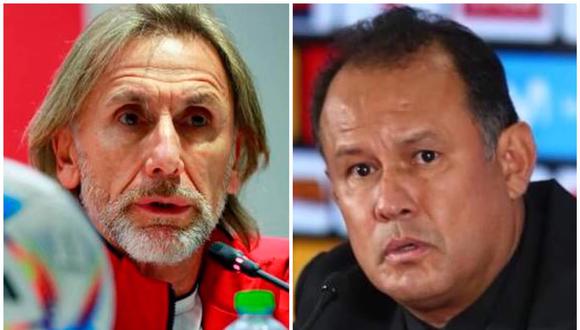 Juan Reynoso se refirió a Ricardo Gareca, a quien reemplaza en la selección peruana. (Foto: FPF/Composición)