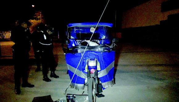 Nuevo Chimbote: Chofer se queda dormido en mototaxi tras choque