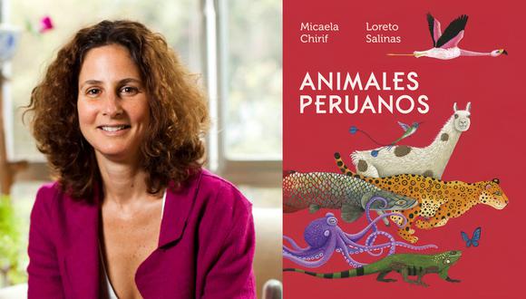 Micaela Chirif y su libro "Animales peruanos" ilustrado por Loreto Salinas (Foto: Planeta)