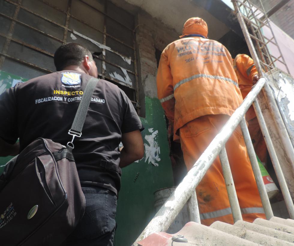 Clausuran prostíbulo 'La Casita Verde' en Villa El Salvador (Fotos)