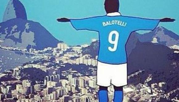 Instagram: Balotelli imita al Cristo Redentor