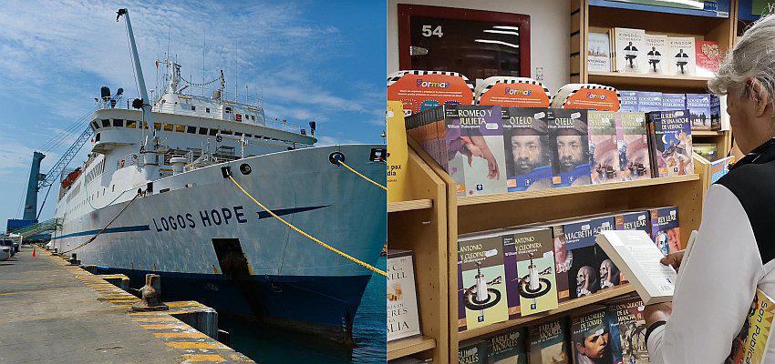 Librería flotante más grande del mundo abre al público en puerto de Ecuador (FOTOS)