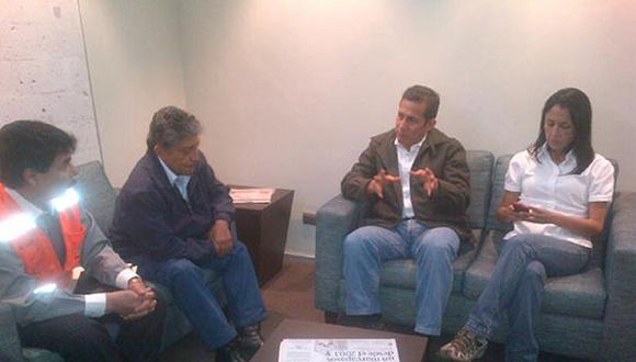 Humala y su esposa se reúnen con presidente regional de Arequipa