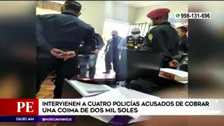 Sentencian a cuatro policías por pedir coima de S/ 2 mil a un ciudadano en Comas