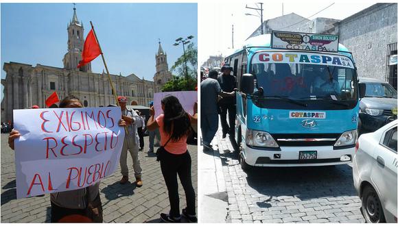 Obreros tomaron las calles en rechazo al incremento de precio del pasaje (VIDEO)