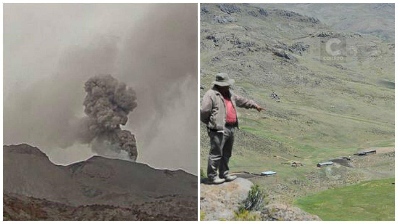 Volcán Sabancaya: Temen la caída de lluvia ácida en el valle del Colca