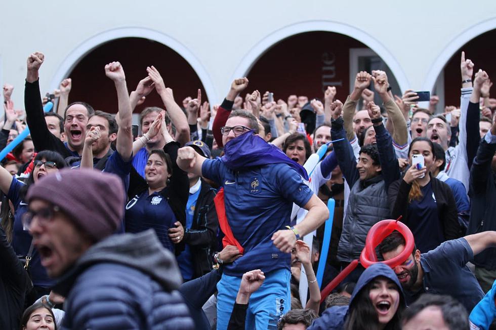 Así celebraron los franceses en Lima los goles de su selección (FOTOS y VIDEO)