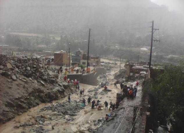 Huaico en Chosica: Indeci pide a población alejarse del cauce de quebradas