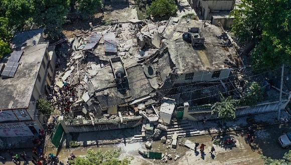 Fotografía de los efectos del terremoto de magnitud 7,2 en Los Cayos, Haití. (EFE/ Ralph Tedy Erol).