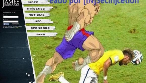 Brasileños hackearon web oficial de James Rodríguez 